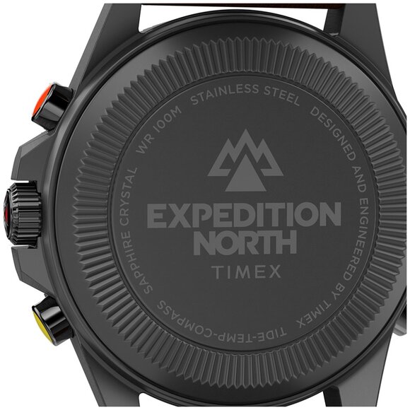 Timex Expedition North Tide Temp Compass 43mm Eco-Friendly Leather Strap Watch - Picture 3 of 7